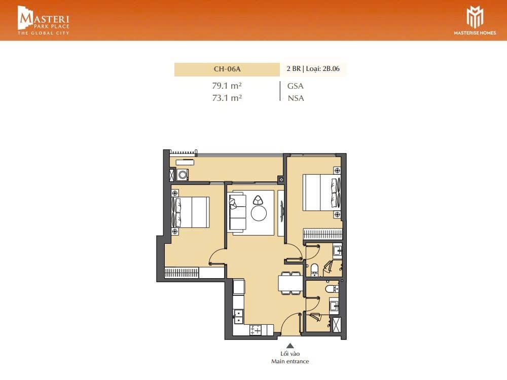 layout can 2pn masteri park place