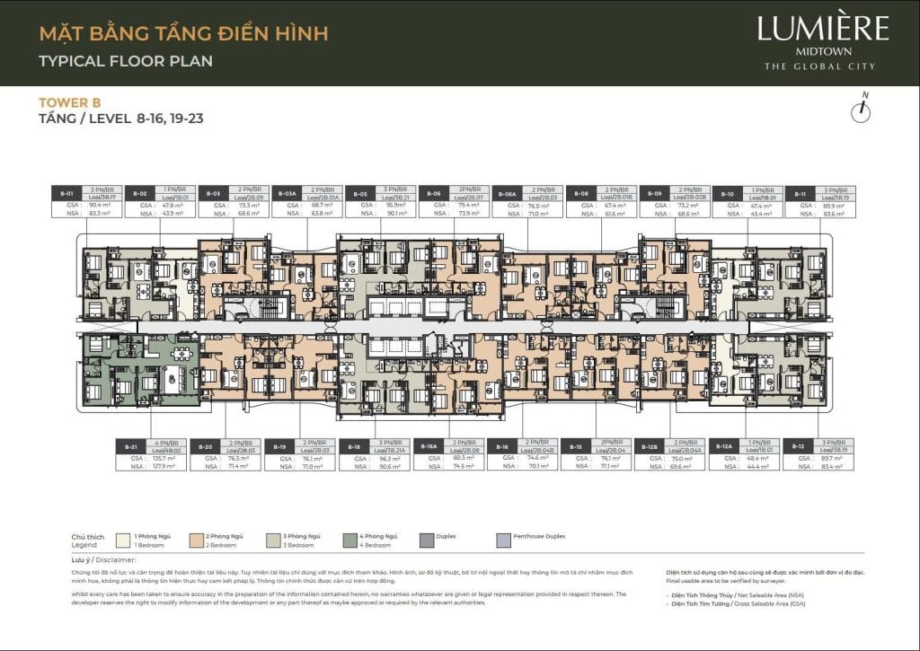 mat bang lumiere midtown